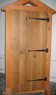 Custom Made Oak Batten Door w Hinges
