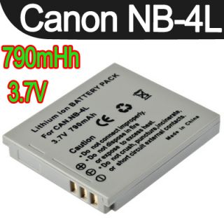    Canon NB 4L Battery IXY Digital 40 SD1000 SD1100 SD600 SD300 SD400