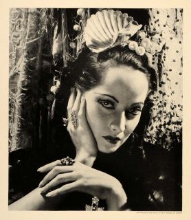   Oberon Actress Portrait Cecil Beaton Print   ORIGINAL HISTORIC IMAGE