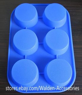 Silicone 8c Round Cake Chocolate Soap Jelly Ice Cookie Mold Mould Pan 