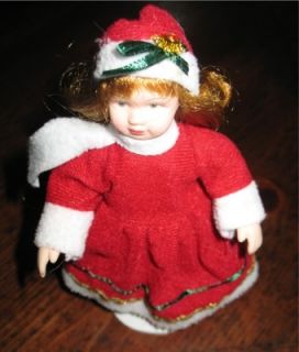 belinda agnes christmas porcelain doll collectible