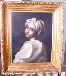 19th Century Framed Oil on Canvas Painting After Old Master Guido Reni 