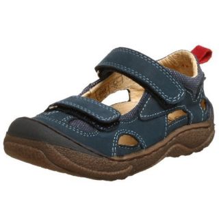 Beeko Milano Navy Blue Kids Infant Mary Jane Shoes Velcro Sandal Girls 