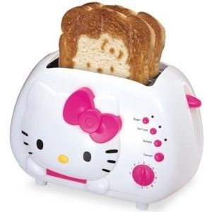 Hello Kitty 2 Slice Slot Bread Begel Toast Toaster Toasting Cooking 