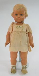   German Cellba Celluloid Doll Girl Germany Schoberl Becker Dress