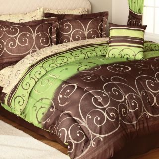 New 8PC Viola Reversible Comforter Bedding Set Queen $140