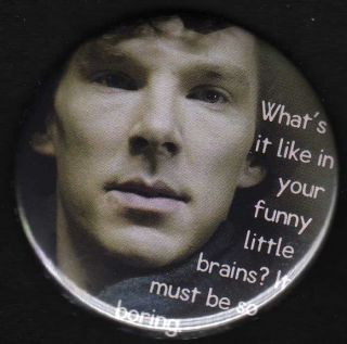   Boring 2.25 Ring Keychain BBC Sherlock Holmes Benedict Cumberbatch