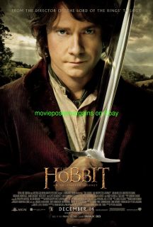 THE HOBBIT  AN UNEXPECTED JOURNEY MOVIE POSTER DS 27x40 BILBO 