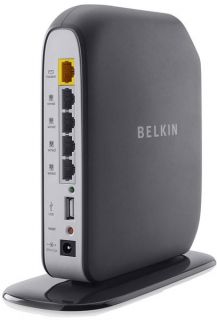 Belkin Play Max 300 Mbps 4 Port Gigabit Wireless N Router F7D4301 