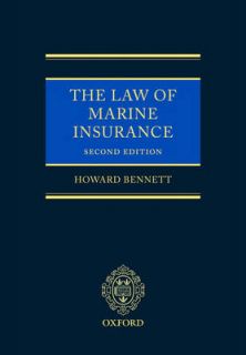 Law of Marine Insurance Howard Bennett Very Good Book 0199273596 
