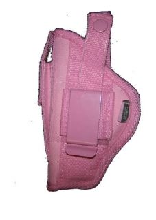Pink Hand Gun Holster Fits Taurus PT709 Clip or Belt On