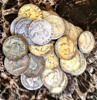 Silver Ben Franklin Half Dollars 1 90 Silver Coin