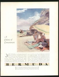 Bermuda Colony of Contentment Dec 1931 Original Print Ad