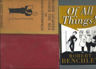 books by Robert Benchley 2 hb 1 pb all very funny