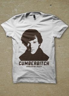 Benedict Cumberbatch T Shirt Sherlock Holmes TV Funny W
