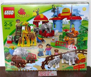   5635 Duplo Lego Ville Big City Zoo Park Elephant Bear Tiger