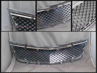 Chrome Bentley Style Mesh Front Hood Bumper Grill Grille ABS 00 05 