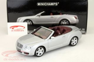 Bentley Continental GTC Convertible Silver 1 18 Minichamps