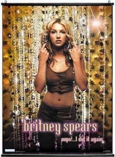 Britney Spears Large 31 x 42 Collectable Poster Silk Screen 
