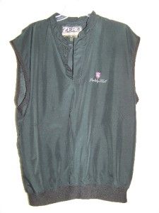   Restriction Microfiber Golf Vest black LG Made in USA Berkeley Hall