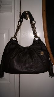 New The Sak Benicia Leather Chocolate Tote Handbag Authentic $109 