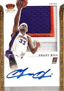   Preferred Crown Royale Silhouette Prime Grant Hill Auto Jumbo Patch 10