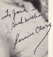 Bernice Claire Authentic Signed Original Autographed