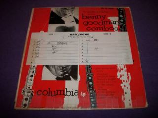 Benny Goodman Combos Columbia CL 500 12 33 RPM Vinyl