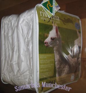 Queen Bed 450gms Alpaca Wool Quilt Comforter Duvet