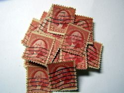25 Stamp Lot 2 Cent 1932 Washington Scott 707