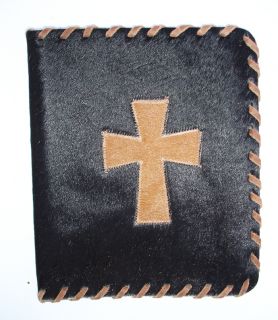   Decor Natural Cowhide Hand Sewn Rawhide Laced Bible Cover