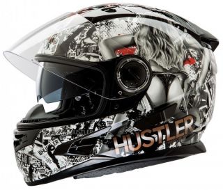   Hustler Volume II Full Face Motorcycle Sport Bike Street Bike Helmet