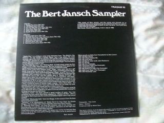 BERT JANSCH The Bert Jansch Sampler UK 1969 Transatlantic 