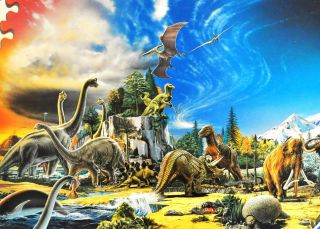 Ravensburger Dinosaur Puzzle 300 Piece Prehistoric Animals Complete 