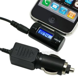 Wireless FM Transmitter Car Adapter Charger for iPod US