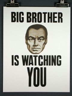 Big Brother Is Watching You George Orwells 1984 Print