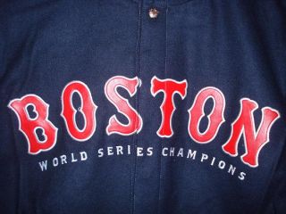 Size 3XL MLB Boston Red Sox Commemorative Wool Reversible Jacket XXXL 