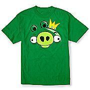 Angry Birds Tee☆Green KING PIG t shirt☆Offici​ally Licensed 