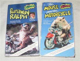 set of 2 beverly cleary vhs mouse motorcycle ralph