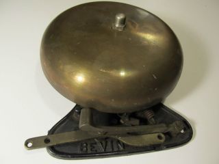 Antique 1940 s Brass and Cast Iron Bevin Boxing Bell Great Working 