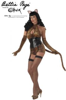 women sexy safari cattail bettie page halloween costume