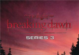 2012 Twilight Breaking Dawn Series 3 Promo Card Set