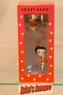 Betty Boop Dancing Diva Wine Glass in Box Brand New