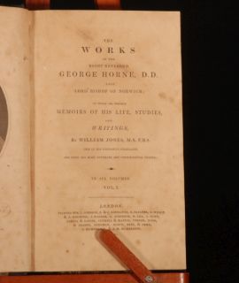 1809 6 Vols Works of George Horne Bishop of Norwich