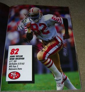 1988 San Francisco 49ers Team Signed Yearbook Champs