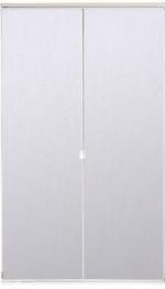 Bi Fold Closet Mirror Door Bedroom Steel White 24x 80Interior 