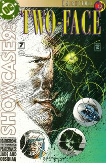 Showcase 93 #7, Bill Sienkiewicz cover July 1993 Two Face, Knightfall 