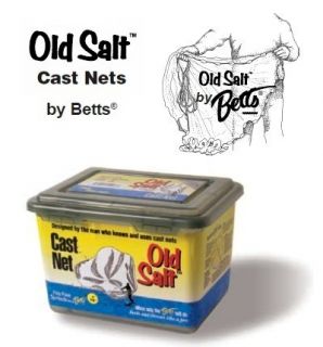 betts old salt 6 cast net 3 8 mesh casting net 
