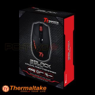 Thermaltake Tt eSPORTS BLACK 4000DPI Customized Weight Tuning Gaming 