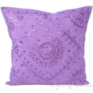 24 Big Purple Indian Cushion Large Pillow Throw Cover Ethnic Vintage 